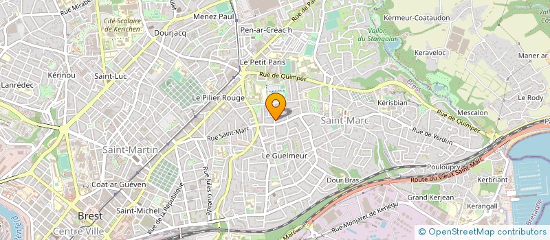 localisation de l'entreprise SOCIETE DE PARTICIPATIONS D EXPERTISE COMPTABLE ANDRE QUITTE à BREST