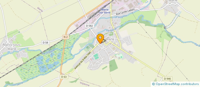 localisation de l'entreprise SOCIETE DE PARTICIPATIONS FINANCIERES DE PROFESSION LIBERALE DE PHARMACIEN D'OFFICINE PHARMAHOLDING LEGROS  MARLE