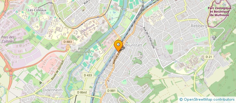 localisation de l'entreprise SOCIETE DE PARTICIPATIONS FINANCIERES DE PROFESSION LIBERALE DE PHARMACIENS D'OFFICINE DUBAIL-ZIMMERER  BRUNSTATT-DIDENHEIM