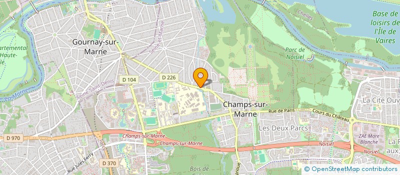 localisation de l'entreprise SOCIETE DE PARTICIPATIONS FINANCIERES DE PROFESSION LIBERALE DE PHARMACIENS D'OFFICINE HANOUN GARRIGOS  CHAMPS-SUR-MARNE