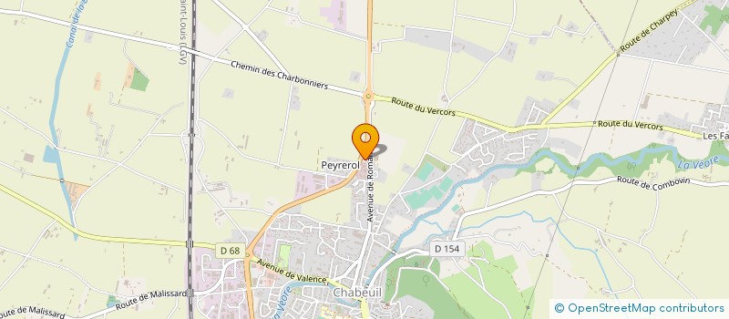 localisation de l'entreprise SOCIETE DE PARTICIPATIONS FINANCIERES DE PROFESSION LIBERALE DE VETERINAIRE GUARA à CHABEUIL