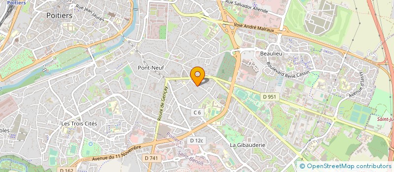 localisation de l'entreprise SOCIETE DE PARTICIPATIONS FINANCIERES DE PROFESSIONS LIBERALES DE PEDICURES-PODOLOGUES G.L.E.A.  POITIERS