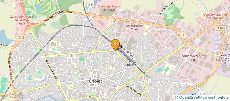localisation de l'entreprise SOCIETE DE PARTICIPATIONS FINANCIERES DE PROFESSIONS LIBERALES ROUX GAELLE à CHOLET