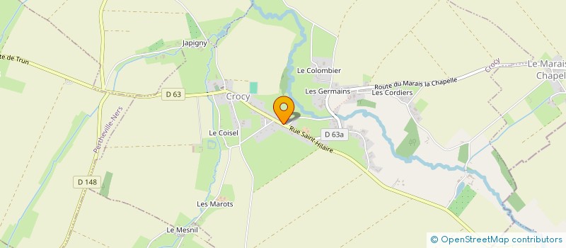 localisation de l'entreprise SOCIETE DE PECHE DE CROCY  CROCY