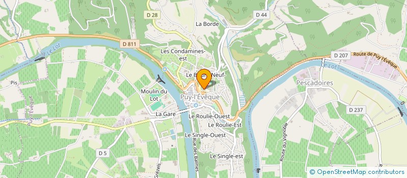 localisation de l'entreprise SOCIETE DE PECHE DES MOULINS ET DES RIVERAINS DE LA THEZE  MONTCABRIER