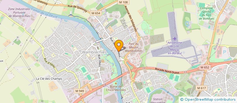 localisation de l'entreprise SOCIETE DE PECHE DU VERT GALANT  WAMBRECHIES