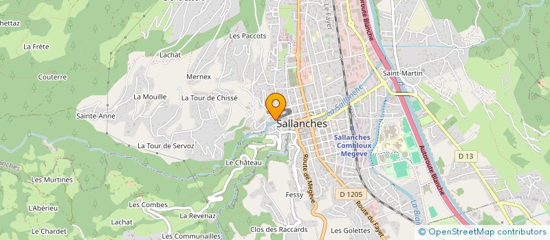 localisation de l'entreprise SOCIETE DE PECHE ET DE PISCICULTURE DE SALLANCHES à SALLANCHES