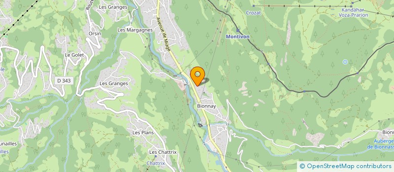 localisation de l'entreprise SOCIETE DE PECHE ET DE PISCICULTURE DU VAL MONTJOIE  SAINT-GERVAIS-LES-BAINS