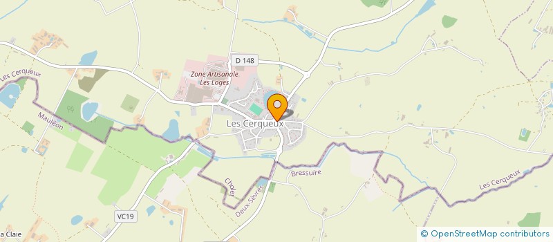 localisation de l'entreprise SOCIETE DE PECHE LA GAULE CERQUOISE  LES CERQUEUX