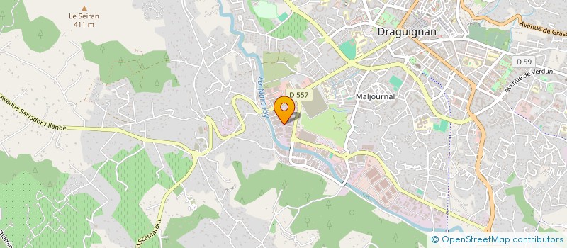 localisation de l'entreprise SOCIETE DE PEINTURE ET DE PAPIER PEINT à DRAGUIGNAN