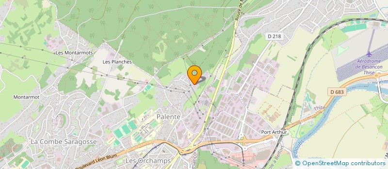 localisation de l'entreprise SOCIETE DE PEINTURE ET RAVALEMENT VARINI  BESANCON