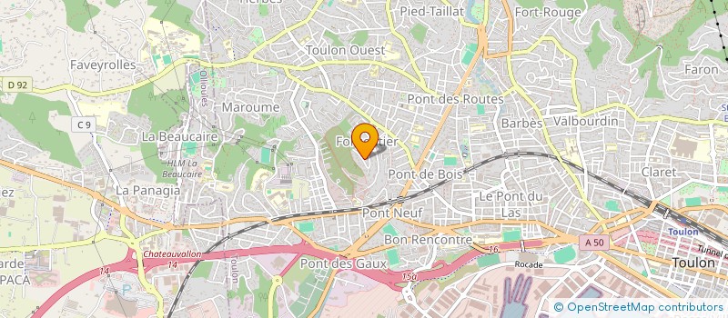 localisation de l'entreprise SOCIETE DE PEINTURE ET RENOVATION  TOULON