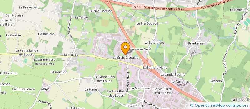 localisation de l'entreprise SOCIETE DE PERSONNALISATION DE L'OUEST - S.P.O. à COUERON