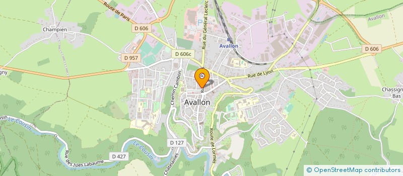 localisation de l'entreprise SOCIETE DE PETANQUE à AVALLON