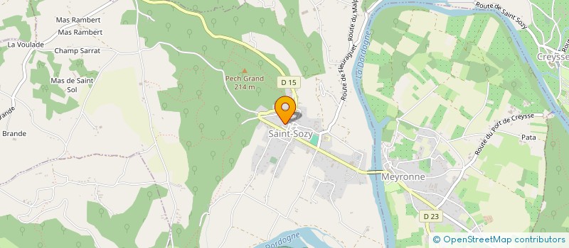 localisation de l'entreprise SOCIETE DE PETANQUE QUERCYNOISE DU ROC  LE ROC