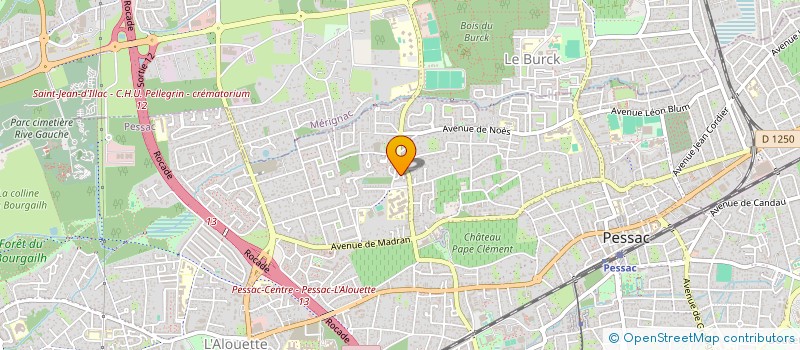 localisation de l'entreprise SOCIETE DE PHILOSOPHIE DE BORDEAUX à PESSAC