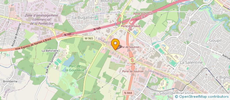 localisation de l'entreprise SOCIETE DE PIECES ET SERVICES AUTOMOBILE DE L'OUEST à ORVAULT