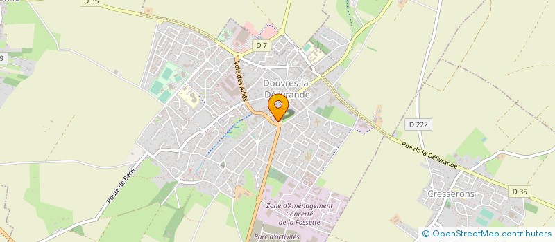 localisation de l'entreprise SOCIETE DE PLATRERIE ET D'ISOLATION à DOUVRES-LA-DELIVRANDE