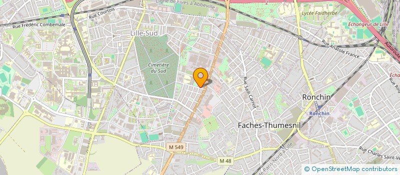 localisation de l'entreprise SOCIETE DE PLATRERIE PEINTURE ISOLATION à LILLE