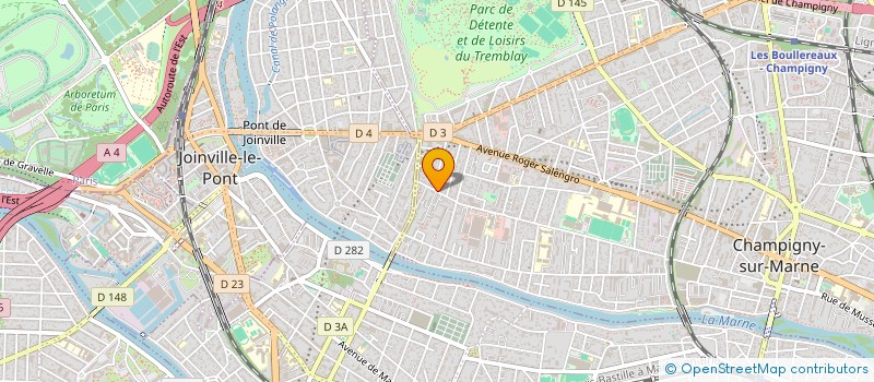 localisation de l'entreprise SOCIETE DE PLOMBERIE CHAUFFAGE CLIMATISATION BOUSSUGE à CHAMPIGNY-SUR-MARNE