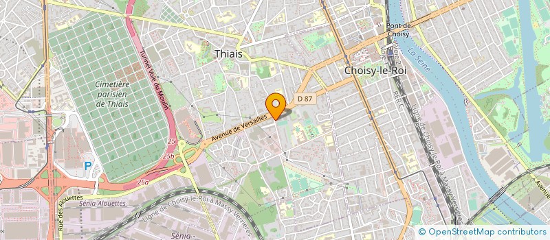 localisation de l'entreprise SOCIETE DE PLOMBERIE ET CHAUFFAGE PHILIPPE PIERRON  THIAIS