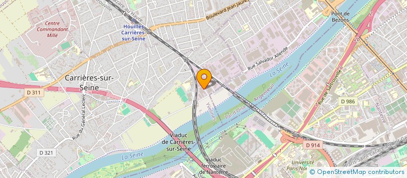 localisation de l'entreprise SOCIETE DE POSE DE CLOISON ET MANUTENTION  CARRIERES-SUR-SEINE