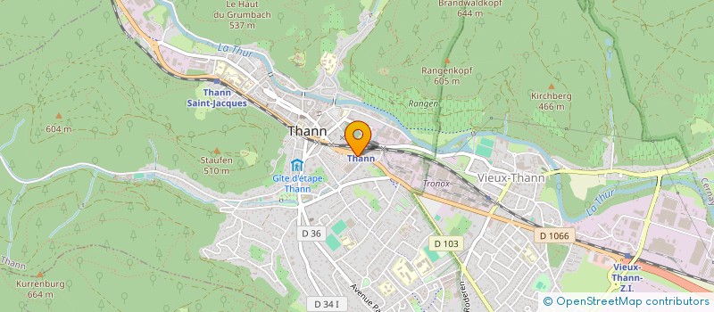 localisation de l'entreprise SOCIETE DE POSE DE LA THUR  THANN