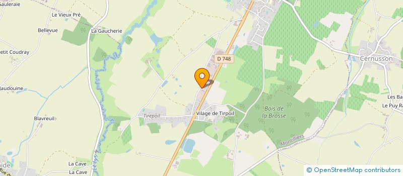 localisation de l'entreprise SOCIETE DE PREFABRICATION DU LAYON à MONTILLIERS