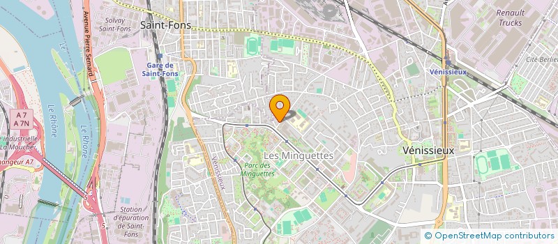 localisation de l'entreprise SOCIETE DE PRESSE DES MINGUETTES à VENISSIEUX