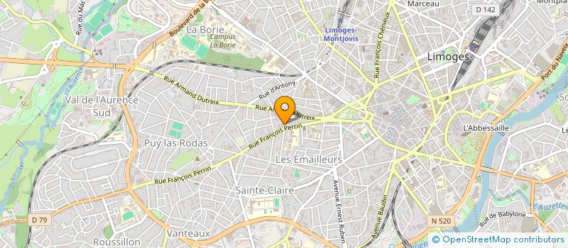 localisation de l'entreprise SOCIETE DE PRESSE ET D EDITION à LIMOGES