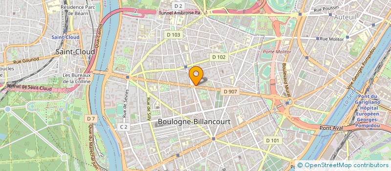 localisation de l'entreprise SOCIETE DE PRESSE ET D'EDITIONS POUR L'INDUSTRIE à BOULOGNE-BILLANCOURT