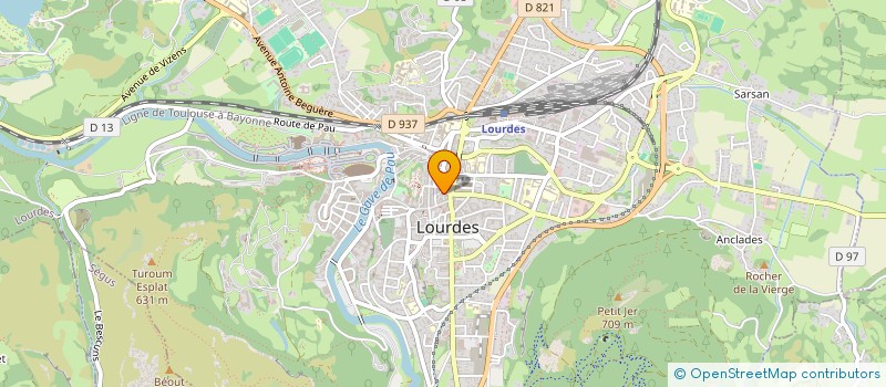 localisation de l'entreprise SOCIETE DE PRESSE L'ESSOR BIGOURDAN à LOURDES