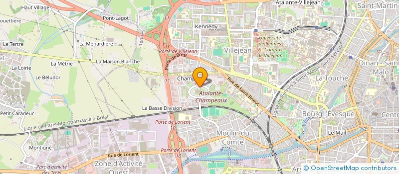 localisation de l'entreprise SOCIETE DE PRESSE PROFESSIONNELLE AGRICOLE DE BRETAGNE  RENNES