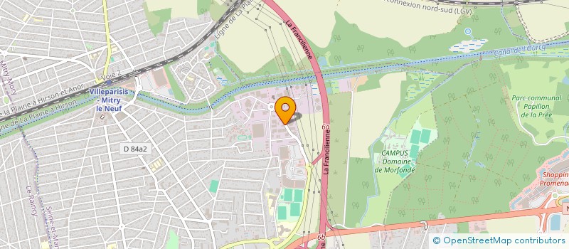 localisation de l'entreprise SOCIETE DE PRESTATIONS DE SERVICES ET D'INGENIERIES  VILLEPARISIS