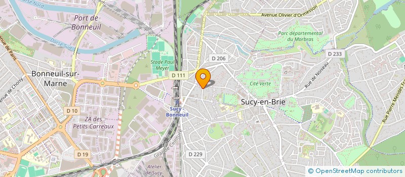 localisation de l'entreprise SOCIETE DE PRESTATIONS ET DE SERVICES AUX CIRQUES FRANCAIS (SPSCF) à SUCY-EN-BRIE