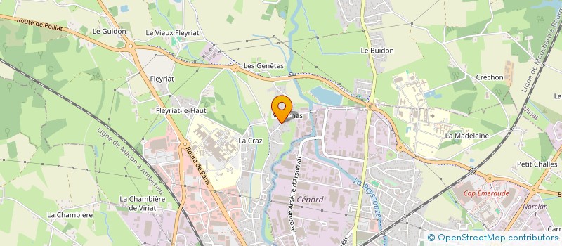 localisation de l'entreprise SOCIETE DE PREVENTION ET D'INCENDIE à VIRIAT