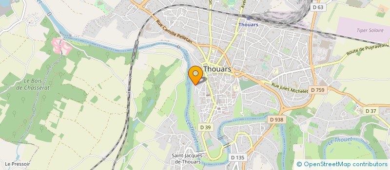 localisation de l'entreprise SOCIETE DE PRODUCTION D'ELECTRICITE DES MOULINS  THOUARS