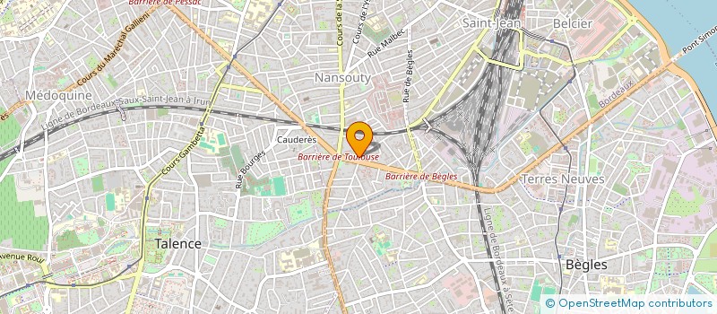 localisation de l'entreprise SOCIETE DE PRODUCTION ET DE REALISATION EDITRICE D'AUDIOVISUEL DISSIDENT  BORDEAUX