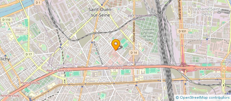localisation de l'entreprise SOCIETE DE PRODUITS EBENISTERIE  SAINT-OUEN-SUR-SEINE