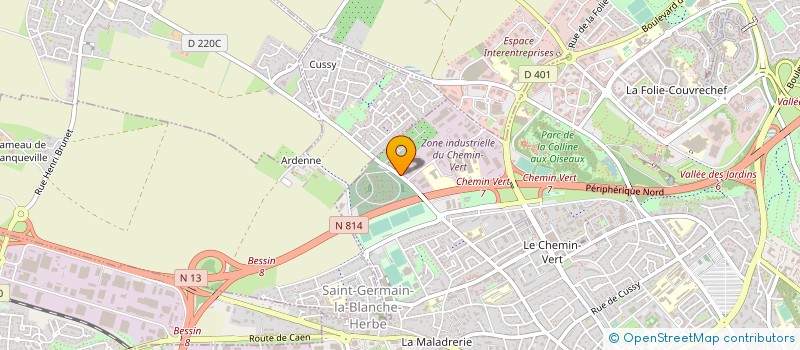 localisation de l'entreprise SOCIETE DE PRODUITS METALLURGIQUE à CAEN