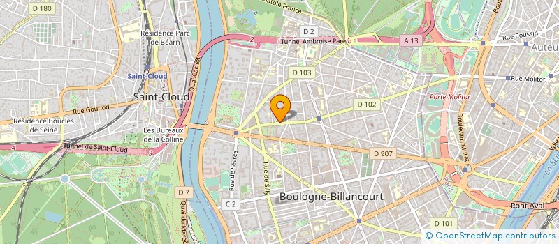 localisation de l'entreprise SOCIETE DE PROMOTION ET D'ANIMATION DE LA SEINE à BOULOGNE-BILLANCOURT