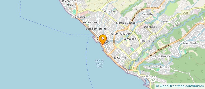 localisation de l'entreprise SOCIETE DE PROMOTION IMMOBILIERE CARAIBEENNE  BASSE-TERRE