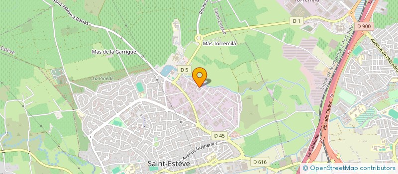 localisation de l'entreprise SOCIETE DE PROMOTION IMMOBILIERE DU LOTISSEMENT SAINT JEAN à SAINT-ESTEVE