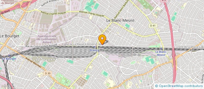 localisation de l'entreprise SOCIETE DE RAMONAGE INDUSTRIEL THERMIQUE  DRANCY