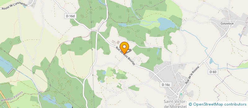 localisation de l'entreprise SOCIETE DE RECHERCHE ET D'EXPERTISE EN TRANSITION ORGANIQUE - SOREXTO  SAINT-VICTOR-DE-MORESTEL