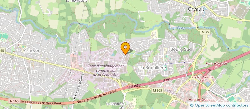 localisation de l'entreprise SOCIETE DE RECHERCHE ET D'INVESTIGATION NANTAISE - SRIN à ORVAULT