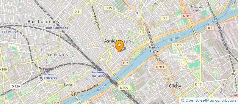 localisation de l'entreprise SOCIETE DE RECHERCHES ED. P. GRENET à ASNIERES-SUR-SEINE