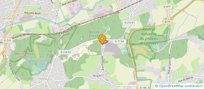 localisation de l'entreprise SOCIETE DE RECUPERATION GENERALE AUDOMAROISE à HELFAUT