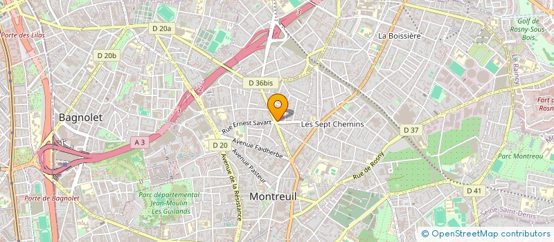 localisation de l'entreprise SOCIETE DE REHABILITATION DU BATIMENT à MONTREUIL