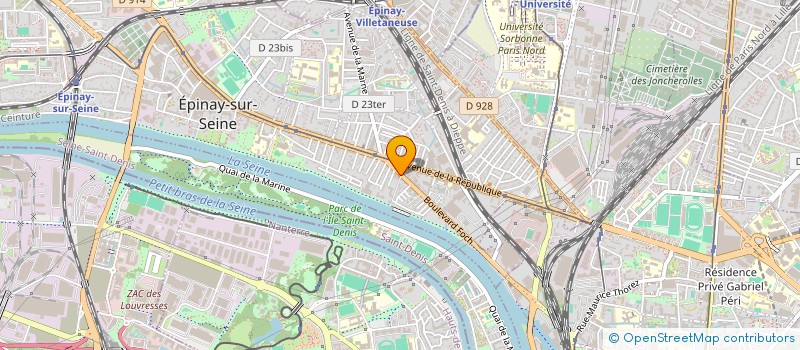 localisation de l'entreprise SOCIETE DE RENOVATION ET D'ENTRETIEN DE BATIMENT à EPINAY-SUR-SEINE